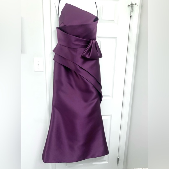 Alexander By Daymor Dresses & Skirts - Alexander by Daymor 1558 Pleated Bodice Strapless Dress Plum